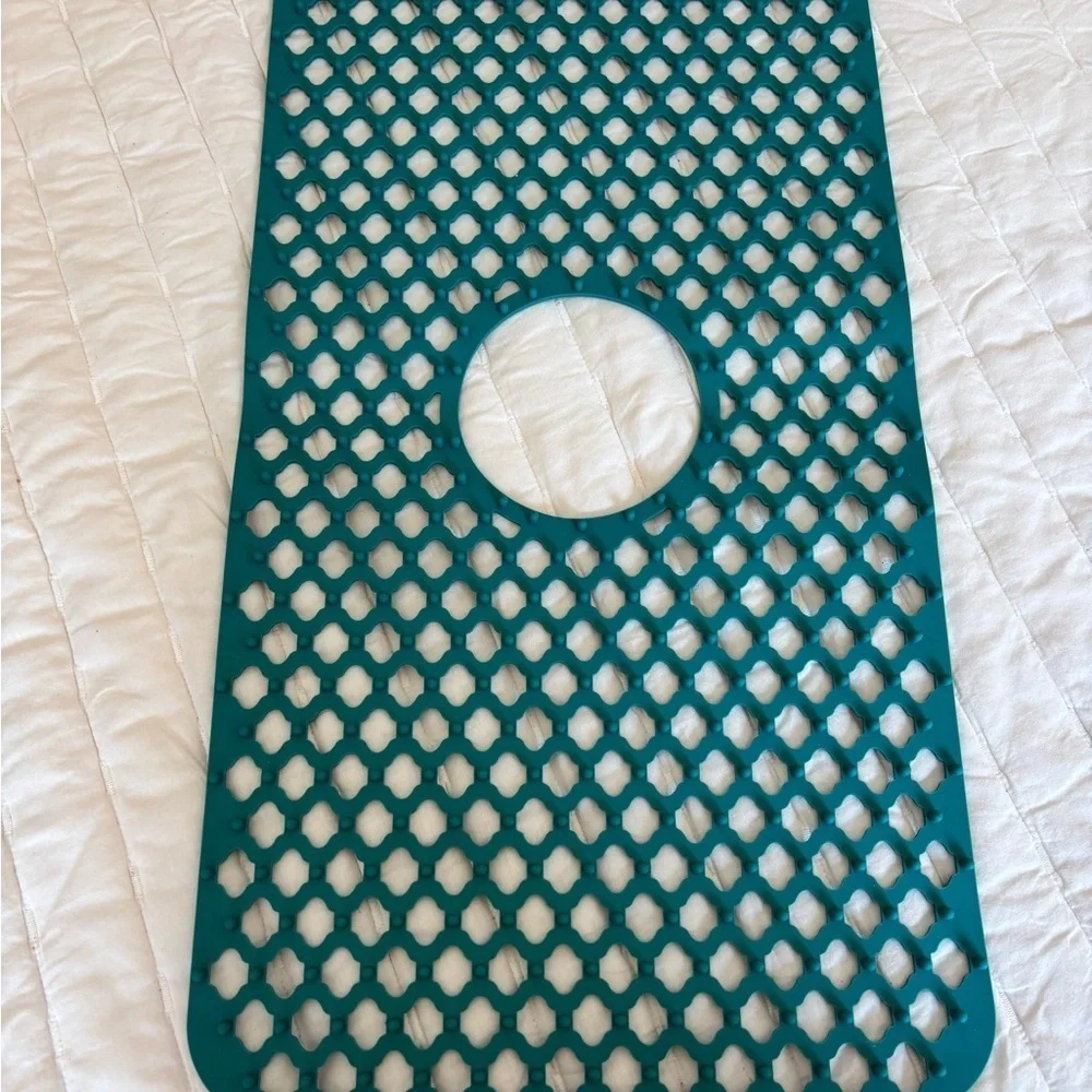New Sink Mat, Easy To Multifunctional Sink Mat for Home- Turquoise Color